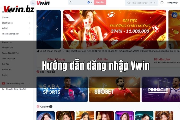 Đăng nhập Vwin - Truy cập trang chủ Vwin không lo bị chặn